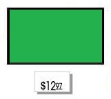 Green Plain Label, Permanent - Click Image to Close